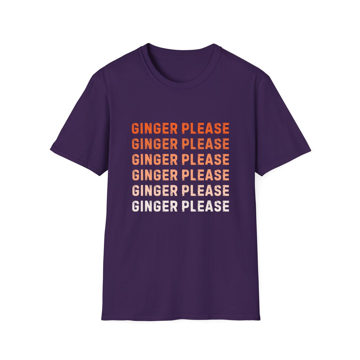 Ginger Please Unisex Softstyle T-Shirt, Funny Graphic Tee, Gift for Ginger Lovers, Casual Wear, Summer Fashion, Statement Shirt