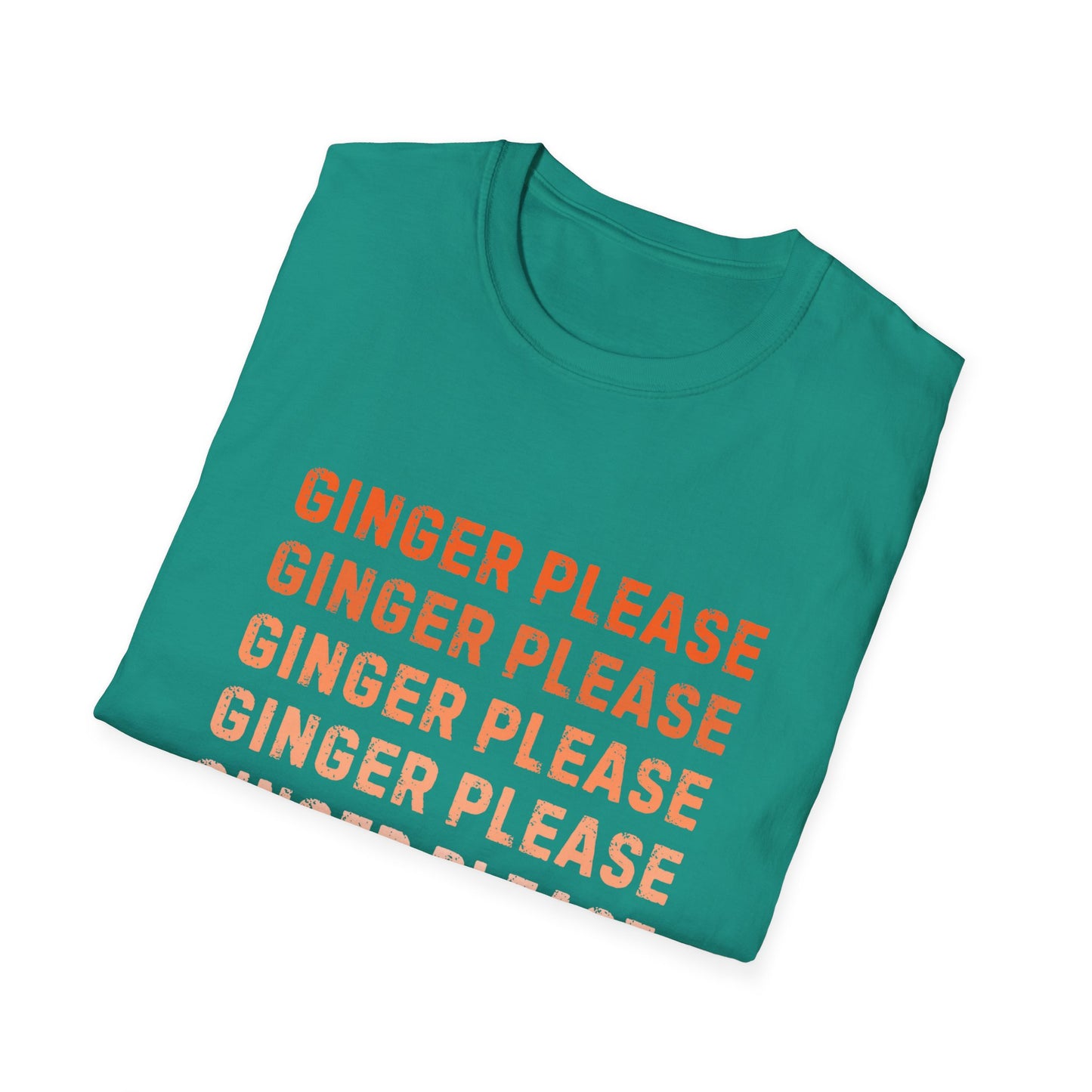 Ginger Please Unisex Softstyle T-Shirt, Funny Graphic Tee, Gift for Ginger Lovers, Casual Wear, Summer Fashion, Statement Shirt