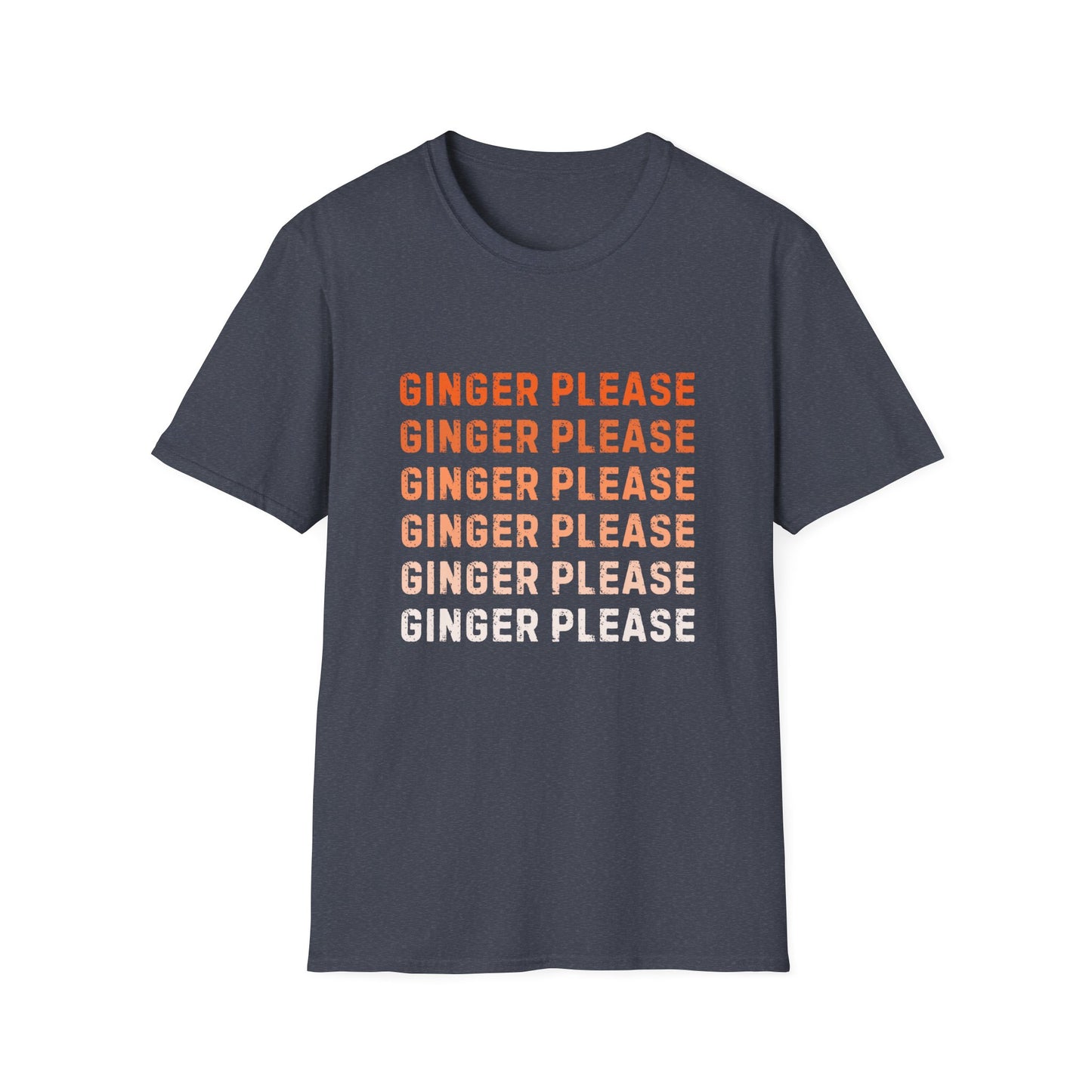Ginger Please Unisex Softstyle T-Shirt, Funny Graphic Tee, Gift for Ginger Lovers, Casual Wear, Summer Fashion, Statement Shirt
