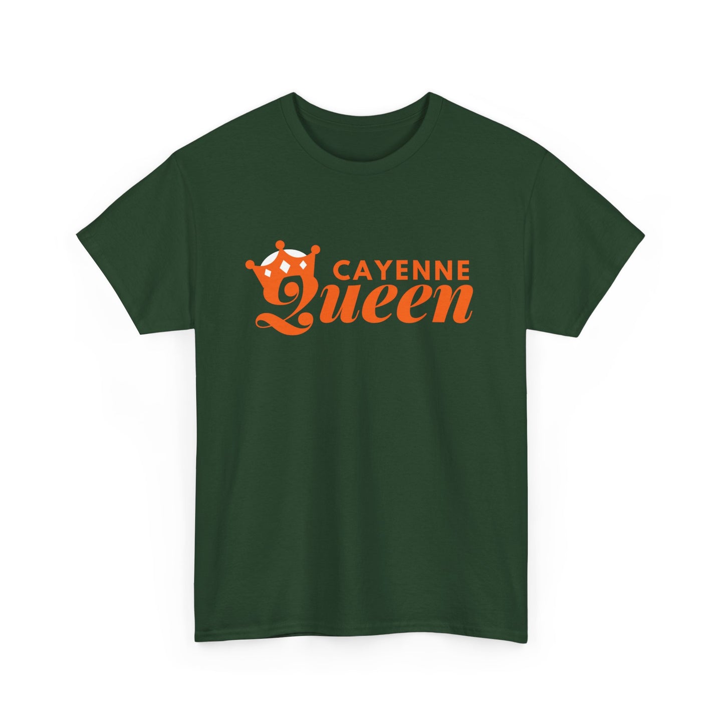 Cayenne Queen Unisex Heavy Cotton Tee, Casual Wear, Gift for Her, Birthday Shirt, Fun Quote Tee, Soft Cotton Top