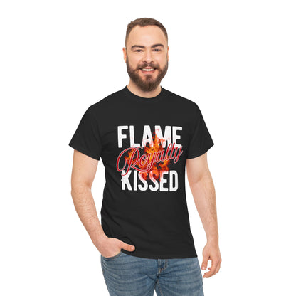 Flame Kissed Unisex Heavy Cotton Tee - Trendy Graphic Tee, Streetwear Fashion, Gift for Him/Her, Casual Outfit Staple, Statement Shirt