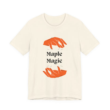 Maple Magic Unisex Tee - Cozy Casual Wear, Nature Lover Gift, Autumn Fashion, Eco-Friendly Style, Seasonal Celebration Top