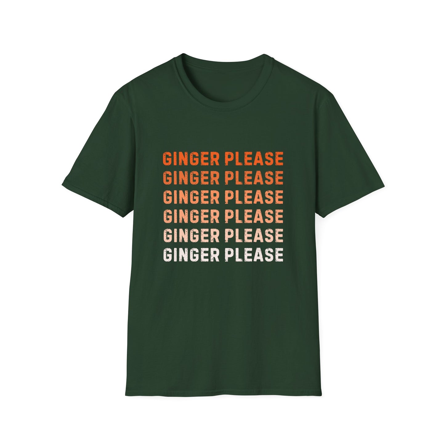 Ginger Please Unisex Softstyle T-Shirt, Funny Graphic Tee, Gift for Ginger Lovers, Casual Wear, Summer Fashion, Statement Shirt