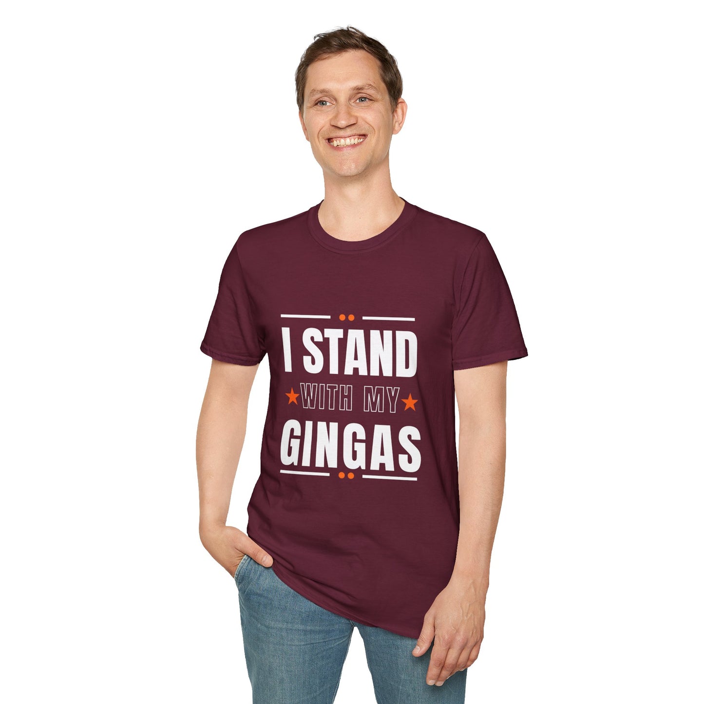 I Stand With My Gingas Unisex Softstyle T-Shirt | Bold Statement Tee, Casual Wear, Gift for Friends, Empowerment Apparel, Social [...]