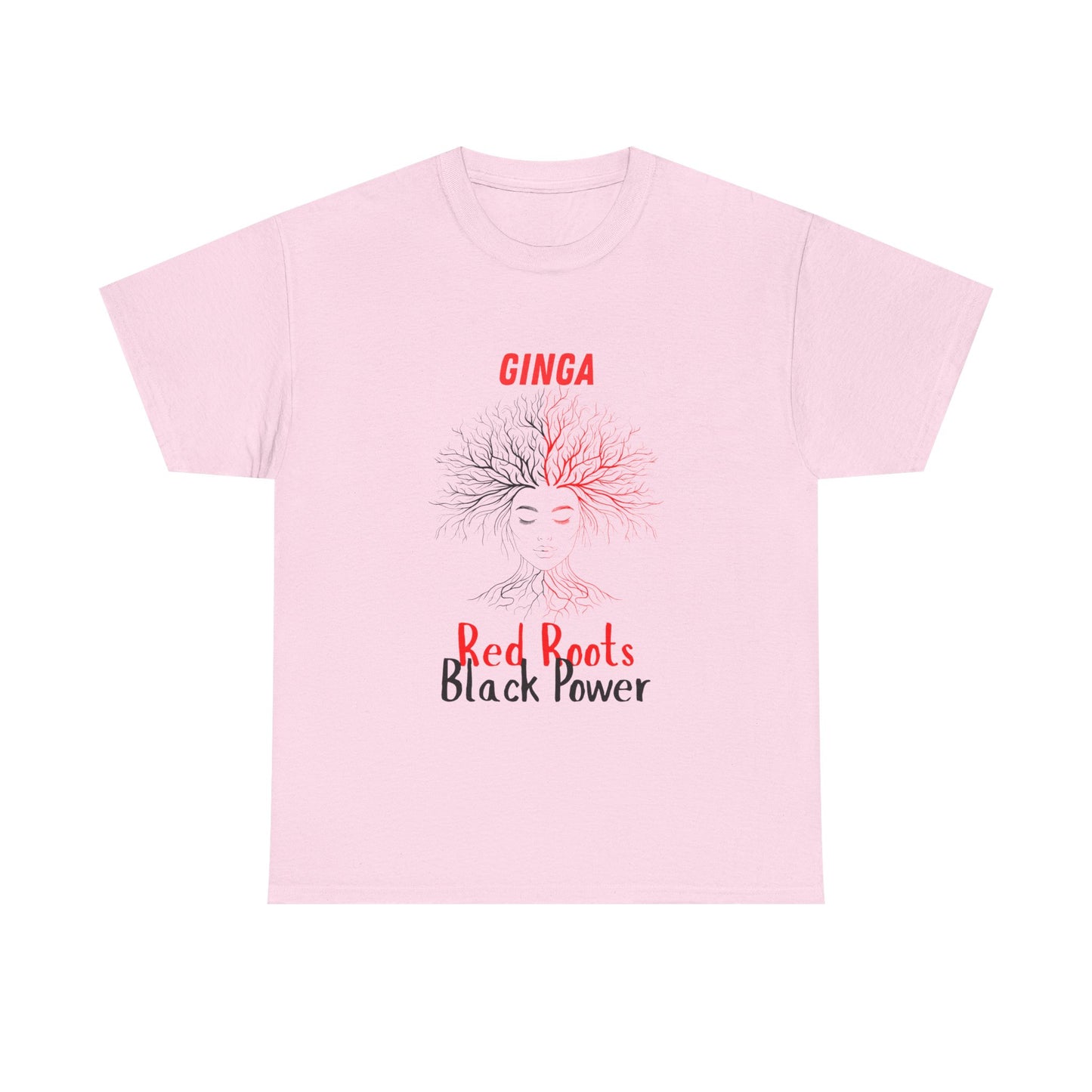 Empowerment Graphic Tee, Unisex Cotton Shirt, Red Roots Black Power, Stylish Casual Wear, Gifts for Activists, Everyday Comfort