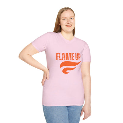 Flame Up Unisex Softstyle T-Shirt - Motivational Graphic Tee, Casual Wear, Workout Apparel, Gift for Fitness Enthusiasts, Bold [...]