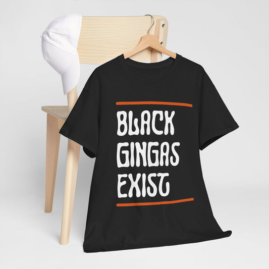 Bold Identity Unisex Tee, Statement Shirt, Gifting, Pride Apparel, Fun Casual Wear, Black Gingers Exist