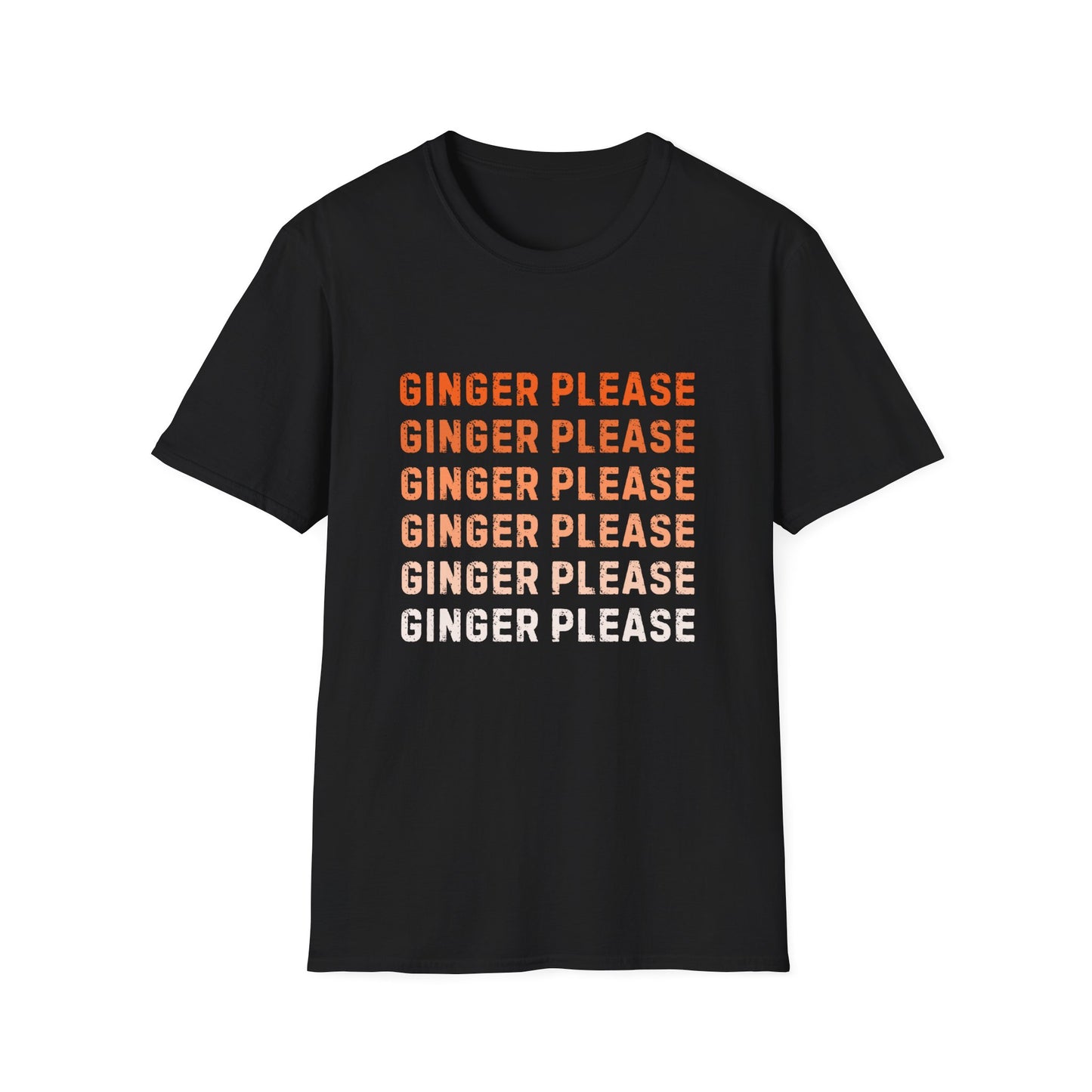 Ginger Please Unisex Softstyle T-Shirt, Funny Graphic Tee, Gift for Ginger Lovers, Casual Wear, Summer Fashion, Statement Shirt