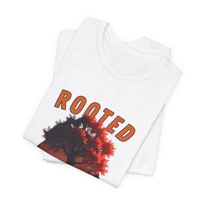 Rooted Flame Unisex Tee - Nature-Inspired Graphic Shirt, Casual Wear, Gift for Nature Lovers, Eco-Friendly Fashion, Fall Vibes
