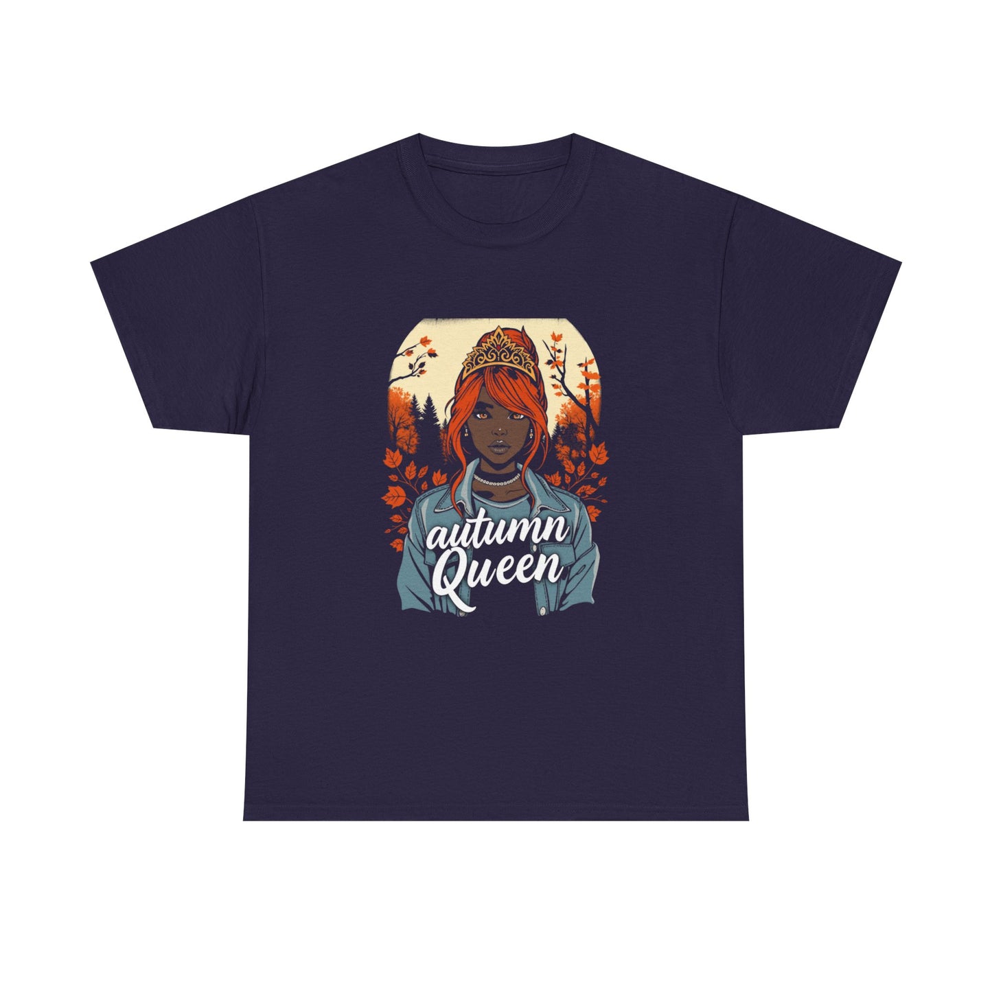 Autumn Queen Graphic Tee, Fall Fashion Shirt, Cozy T-Shirt, Gift for Her, Seasonal Apparel, Streetwear Style, Unisex Top