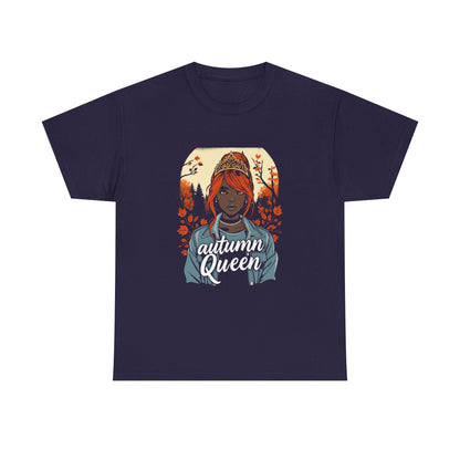 Autumn Queen Graphic Tee, Fall Fashion Shirt, Cozy T-Shirt, Gift for Her, Seasonal Apparel, Streetwear Style, Unisex Top