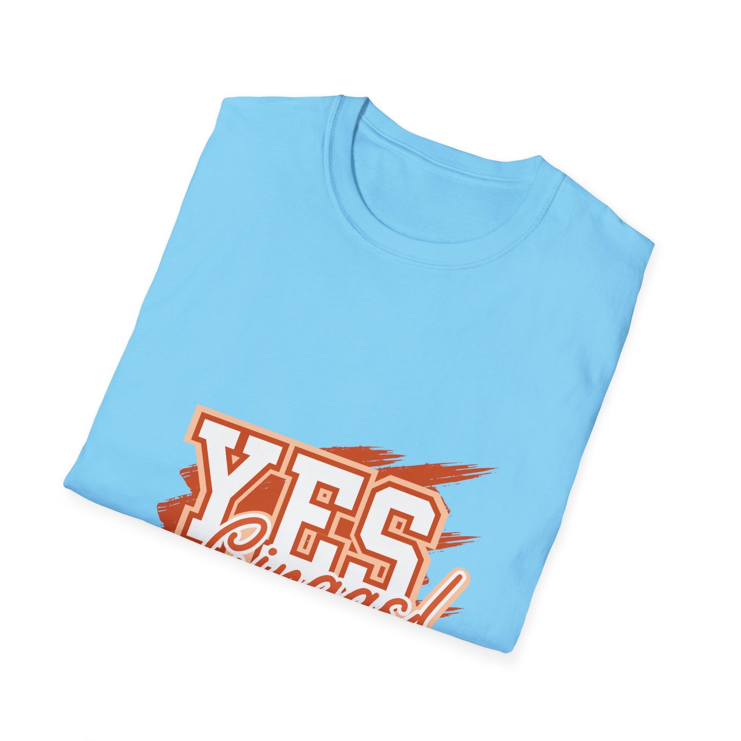 YES GINGAS! Unisex Softstyle T-Shirt, Funny Graphic Tee, Casual Wear, Gift for Friends, Everyday Comfort, Unique Statement Shirt