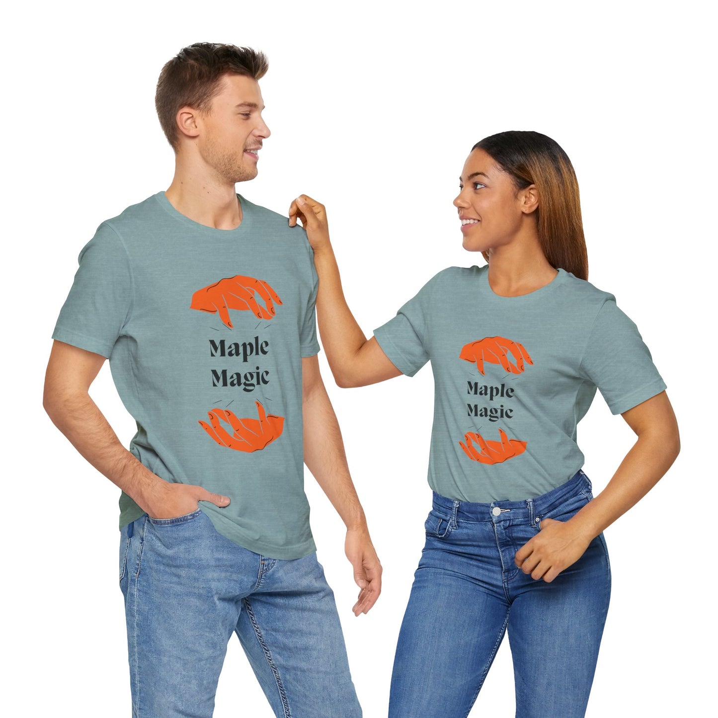 Maple Magic Unisex Tee - Cozy Casual Wear, Nature Lover Gift, Autumn Fashion, Eco-Friendly Style, Seasonal Celebration Top