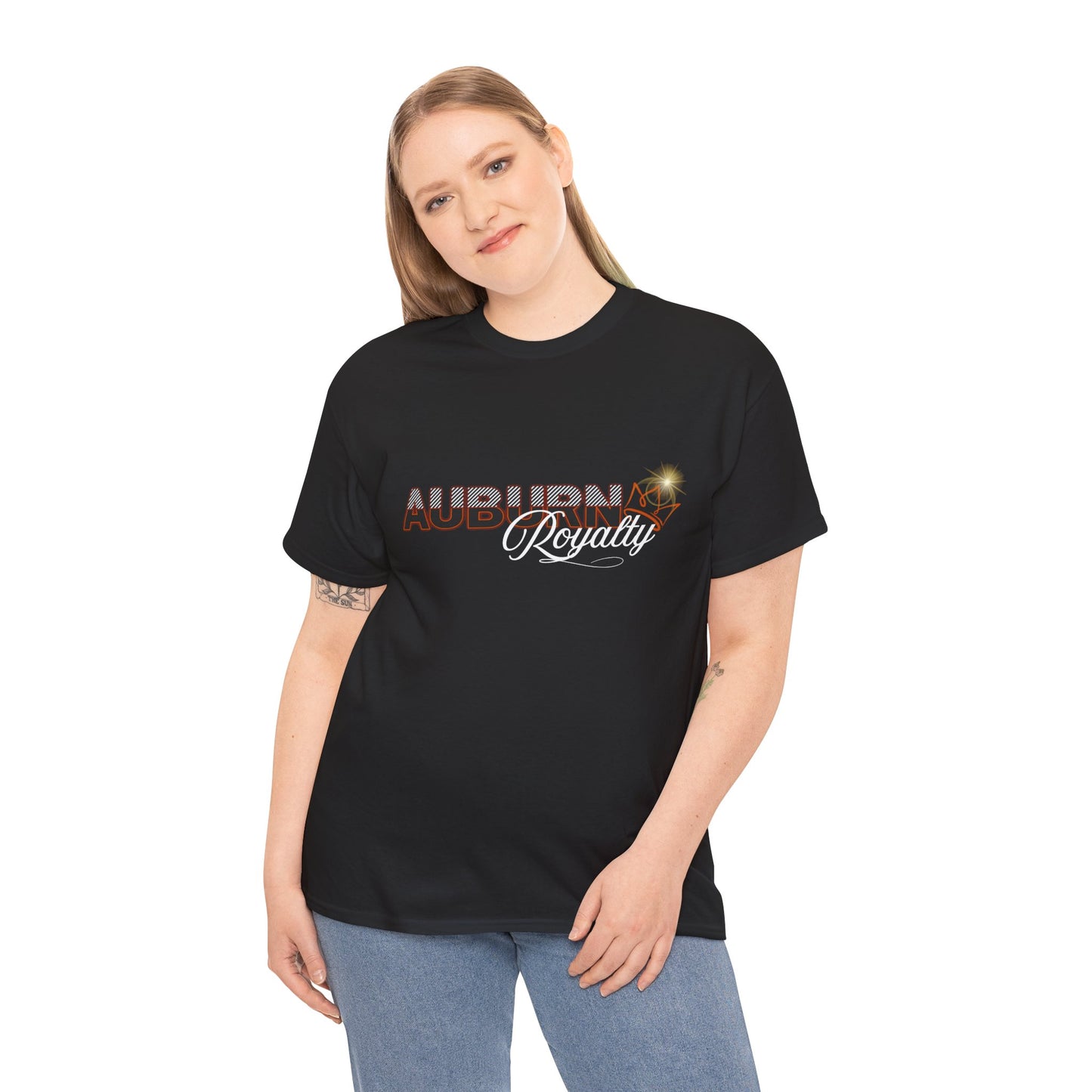 Auburn Royalty Unisex Heavy Cotton Tee, Casual Wear, Sports Apparel, College Spirit Gear, Gift for Fans, Everyday Comfort