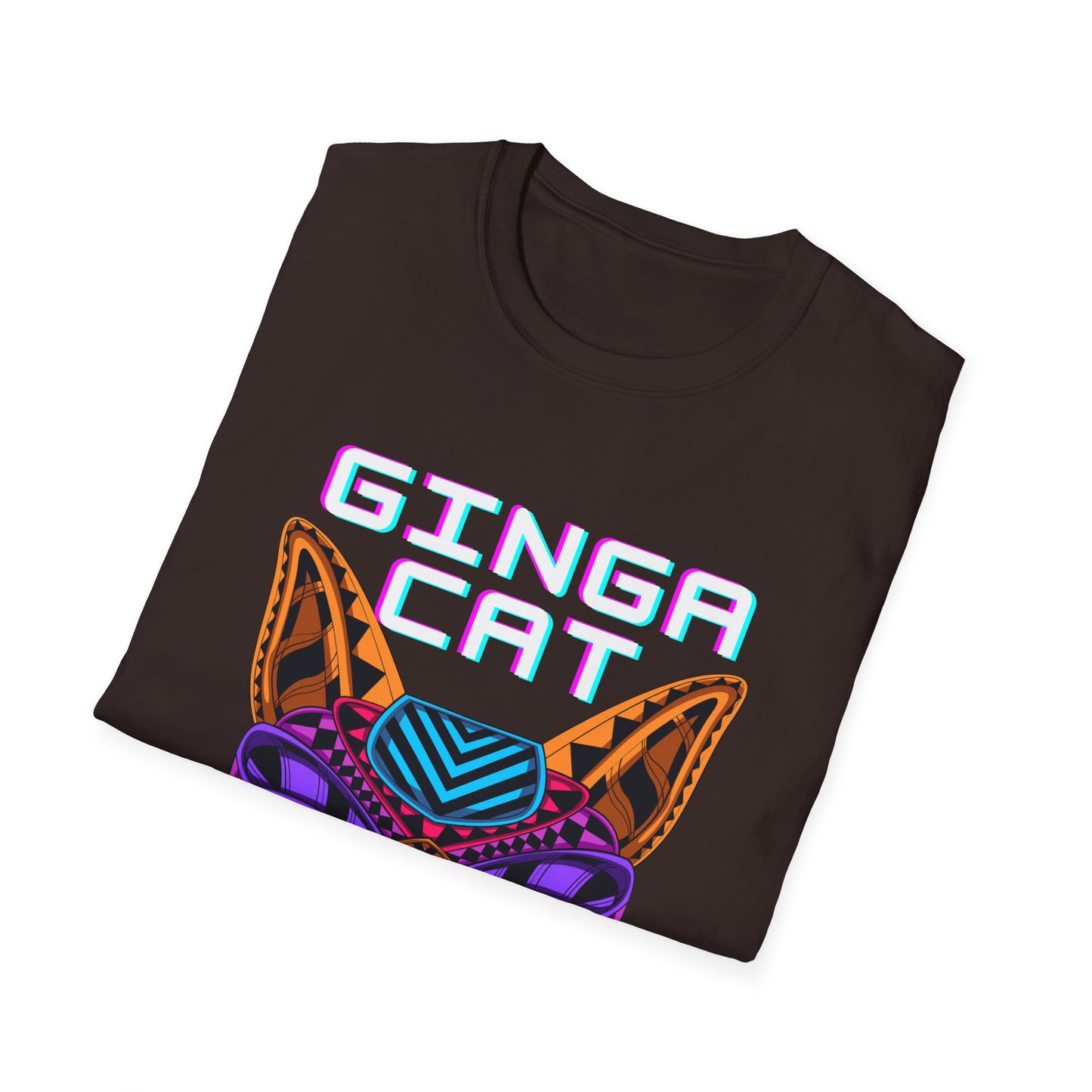 Vibrant Ginga Cat T-Shirt | Unisex Tee, Cat Lover Gift, Colorful Graphic Tee, Fun Fashion, Unique Casual Wear