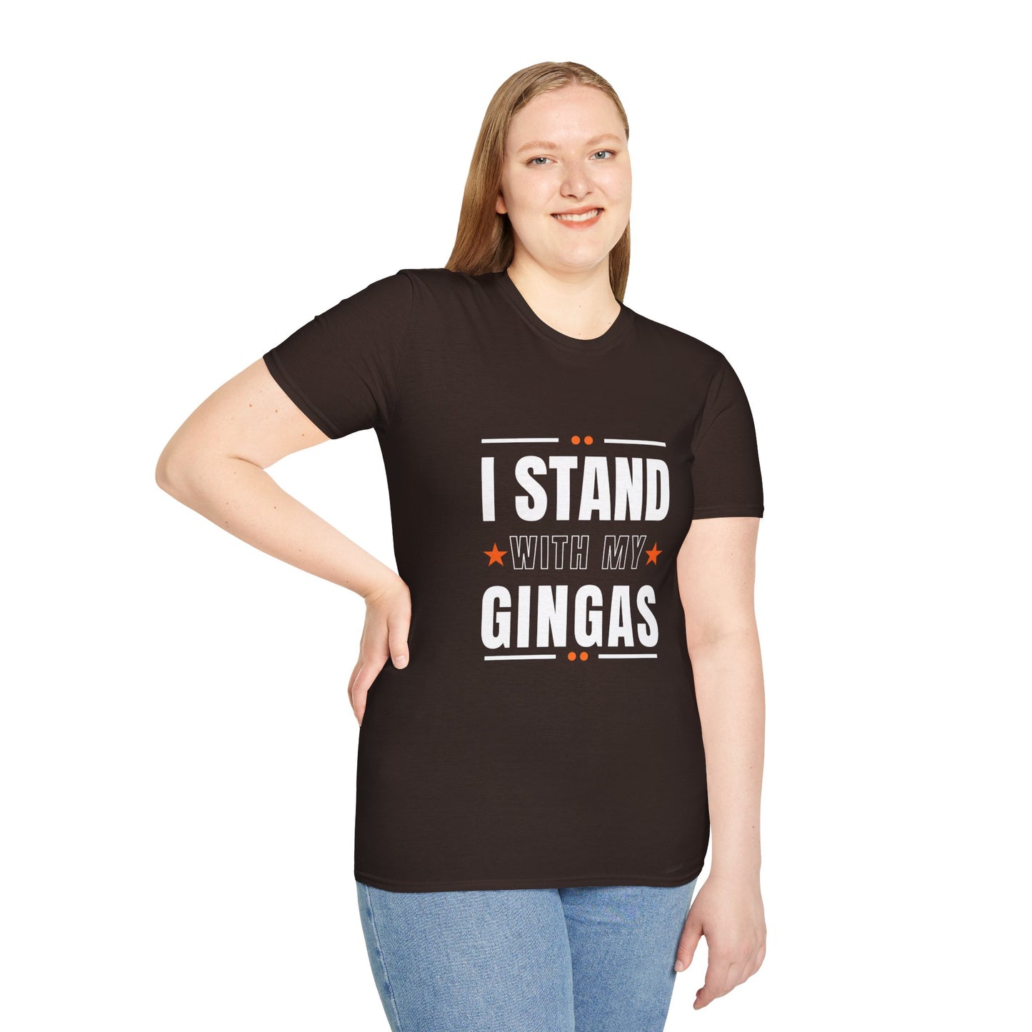 I Stand With My Gingas Unisex Softstyle T-Shirt | Bold Statement Tee, Casual Wear, Gift for Friends, Empowerment Apparel, Social [...]