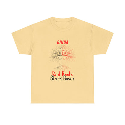 Empowerment Graphic Tee, Unisex Cotton Shirt, Red Roots Black Power, Stylish Casual Wear, Gifts for Activists, Everyday Comfort