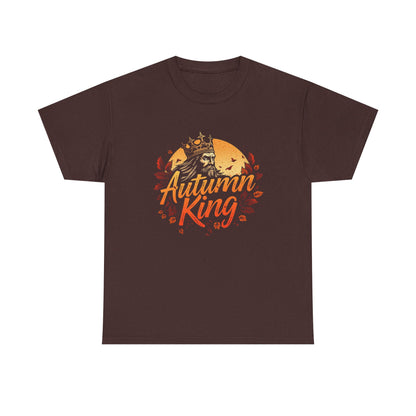 Autumn King Tee, Fall T-Shirt for Men and Women, Cozy Autumn Shirt, Seasonal Gift, Harvest Celebration Apparel