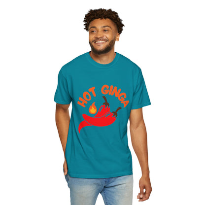 Spicy Chili T-Shirt, Hot Ginga Tee, Casual Summer Top, Gift for Spice Lovers, Unisex Graphic Shirt, Trendy Streetwear