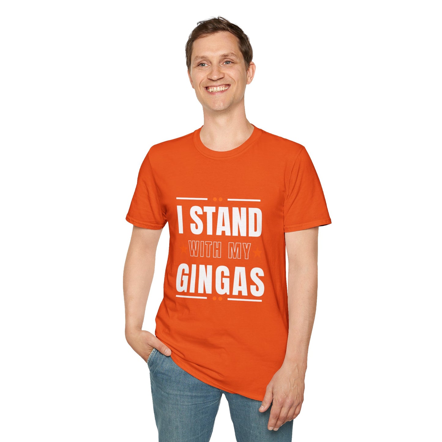 I Stand With My Gingas Unisex Softstyle T-Shirt | Bold Statement Tee, Casual Wear, Gift for Friends, Empowerment Apparel, Social [...]
