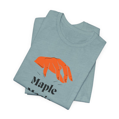 Maple Magic Unisex Tee - Cozy Casual Wear, Nature Lover Gift, Autumn Fashion, Eco-Friendly Style, Seasonal Celebration Top