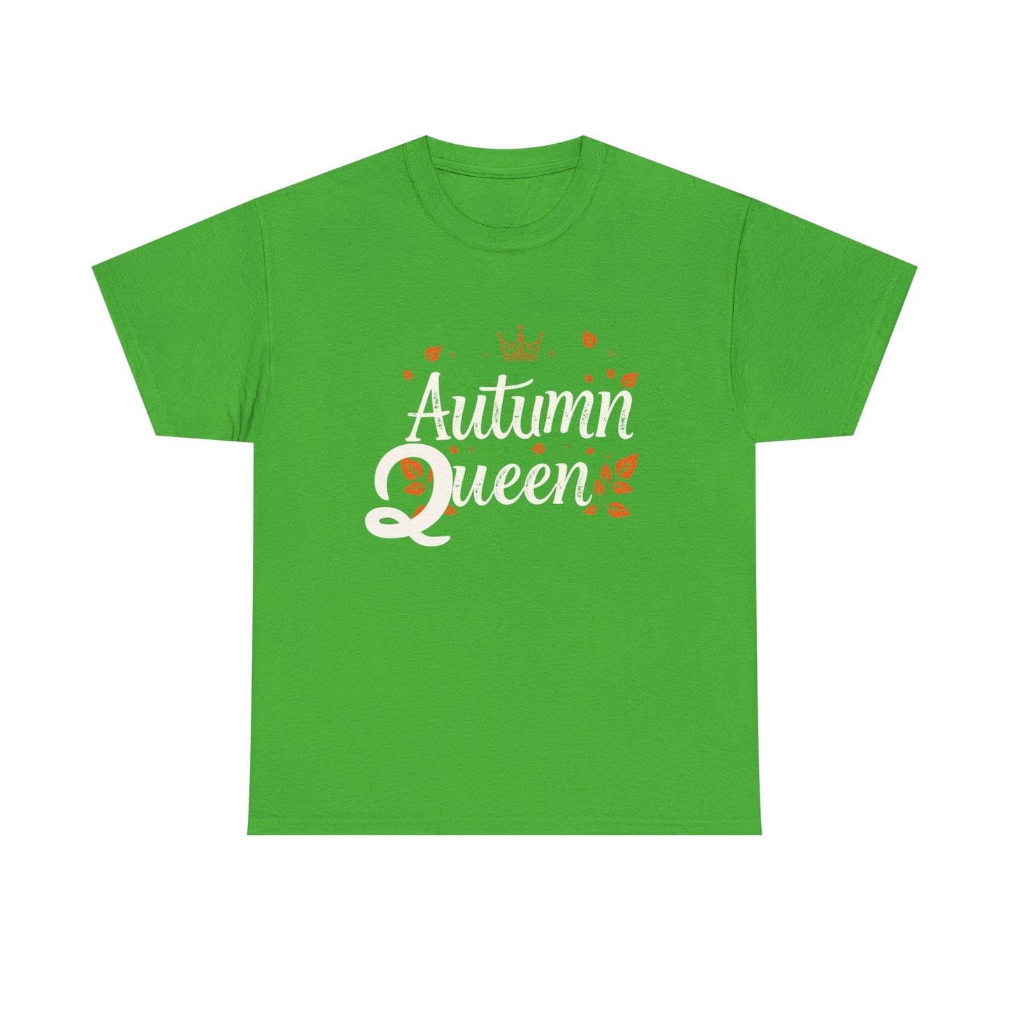 Autumn Queen Tee - Unisex Heavy Cotton T-Shirt, Fall Fashion, Seasonal Apparel, Gift for Her, Thanksgiving Style