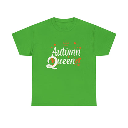 Autumn Queen Tee - Unisex Heavy Cotton T-Shirt, Fall Fashion, Seasonal Apparel, Gift for Her, Thanksgiving Style