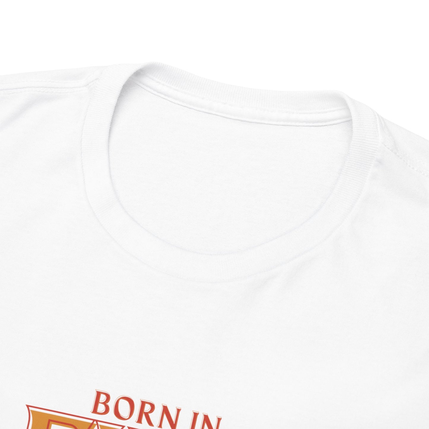 Unisex Heavy Cotton Tee: "Born in Fire, Raised in Culture" Shirt - Casual Wear, Gift for Friends, Festival Clothing, Everyday Fashion