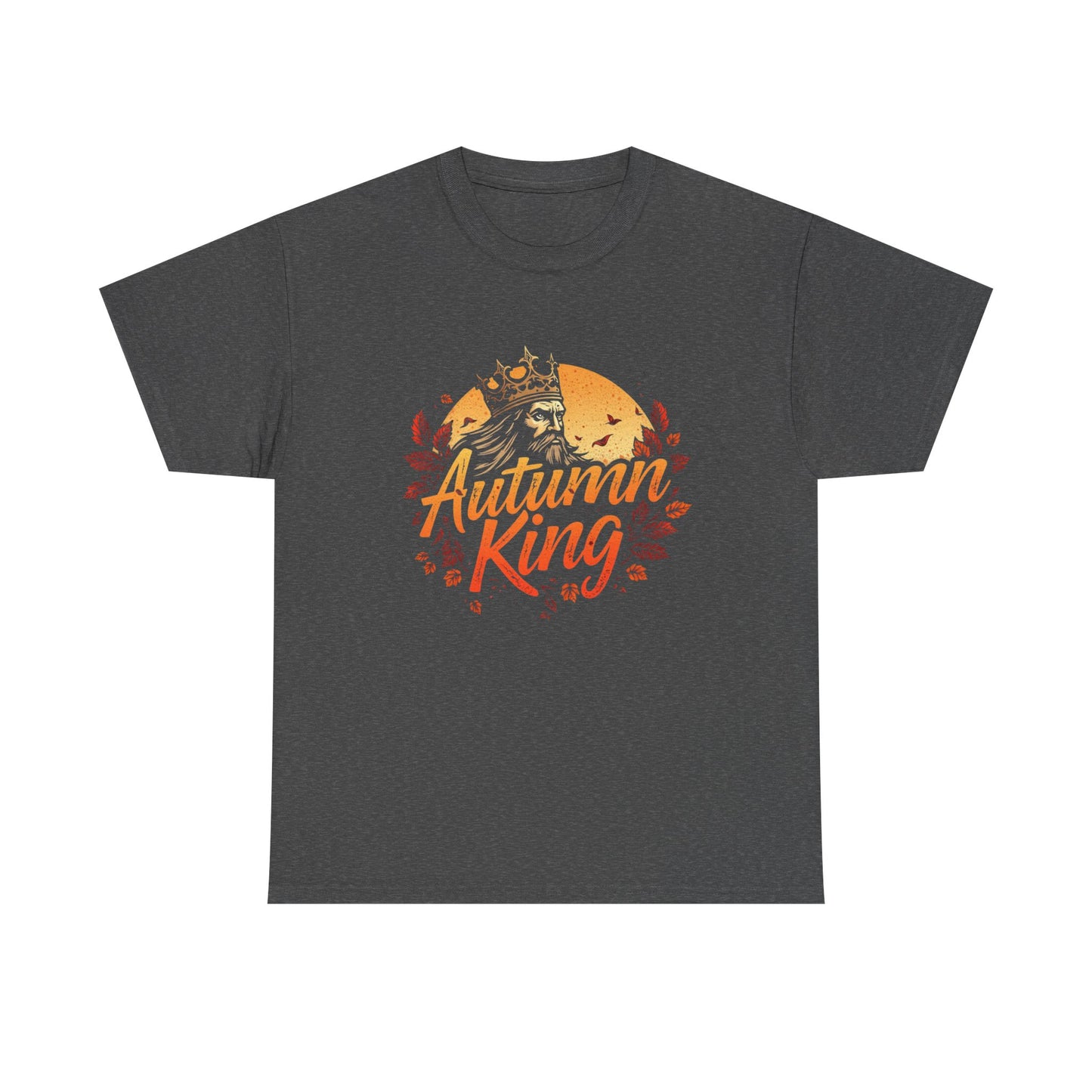 Autumn King Tee, Fall T-Shirt for Men and Women, Cozy Autumn Shirt, Seasonal Gift, Harvest Celebration Apparel