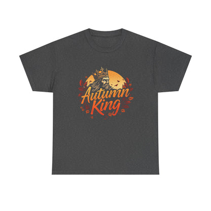 Autumn King Tee, Fall T-Shirt for Men and Women, Cozy Autumn Shirt, Seasonal Gift, Harvest Celebration Apparel