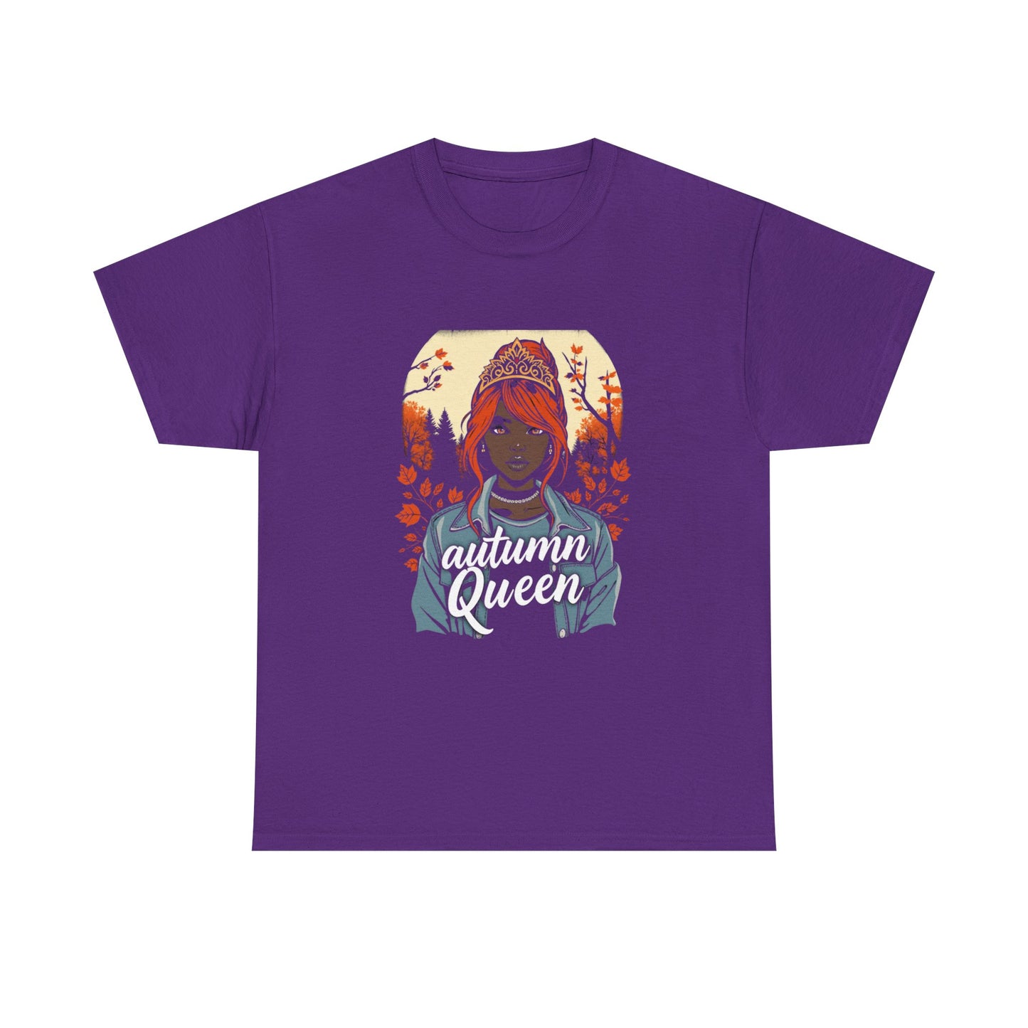 Autumn Queen Graphic Tee, Fall Fashion Shirt, Cozy T-Shirt, Gift for Her, Seasonal Apparel, Streetwear Style, Unisex Top