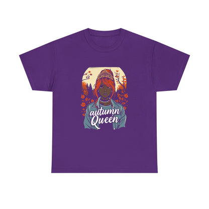 Autumn Queen Graphic Tee, Fall Fashion Shirt, Cozy T-Shirt, Gift for Her, Seasonal Apparel, Streetwear Style, Unisex Top