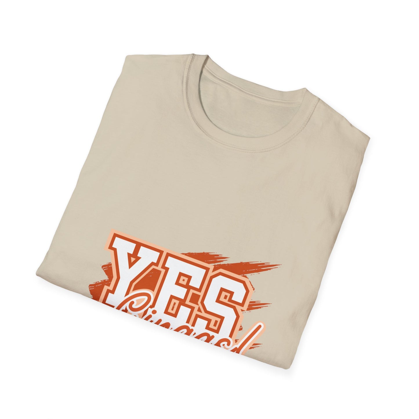YES GINGAS! Unisex Softstyle T-Shirt, Funny Graphic Tee, Casual Wear, Gift for Friends, Everyday Comfort, Unique Statement Shirt