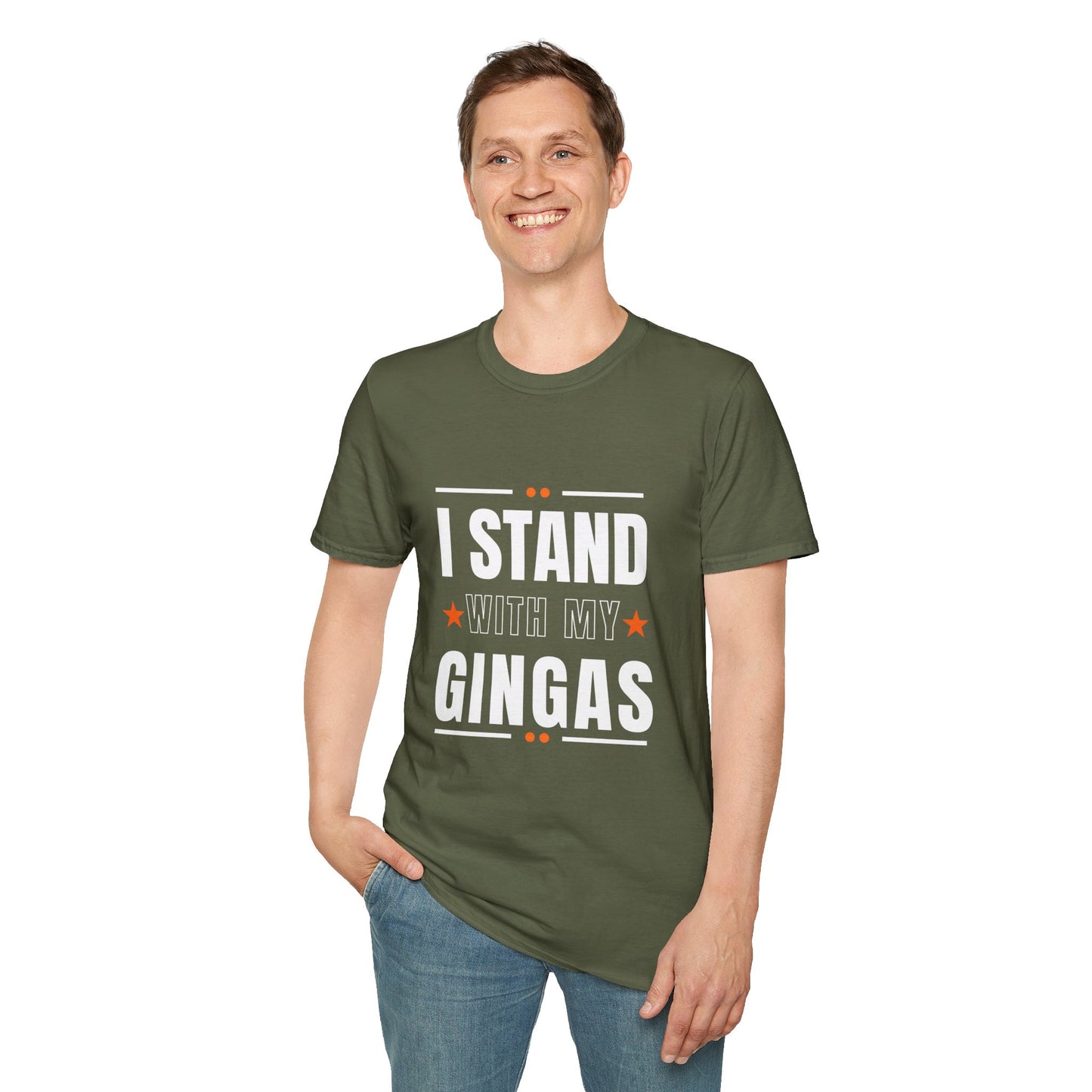 I Stand With My Gingas Unisex Softstyle T-Shirt | Bold Statement Tee, Casual Wear, Gift for Friends, Empowerment Apparel, Social [...]
