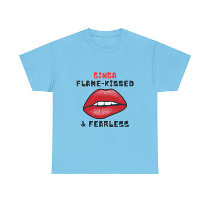 Flame-Kissed & Fearless Tee | Unisex Cotton Graphic Shirt, Casual Wear, Gift for Her, Statement T-Shirt, Summer Fashion