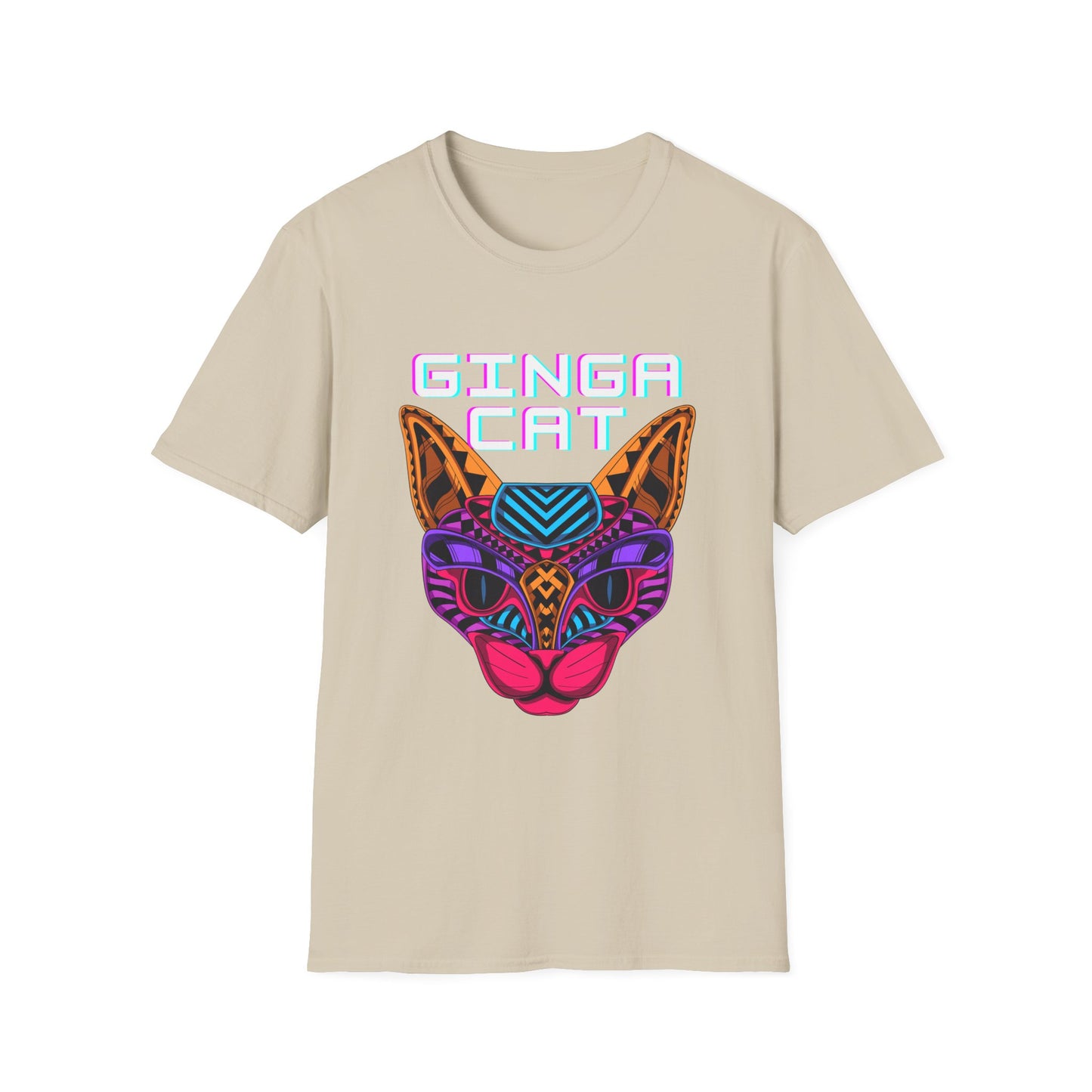 Vibrant Ginga Cat T-Shirt | Unisex Tee, Cat Lover Gift, Colorful Graphic Tee, Fun Fashion, Unique Casual Wear