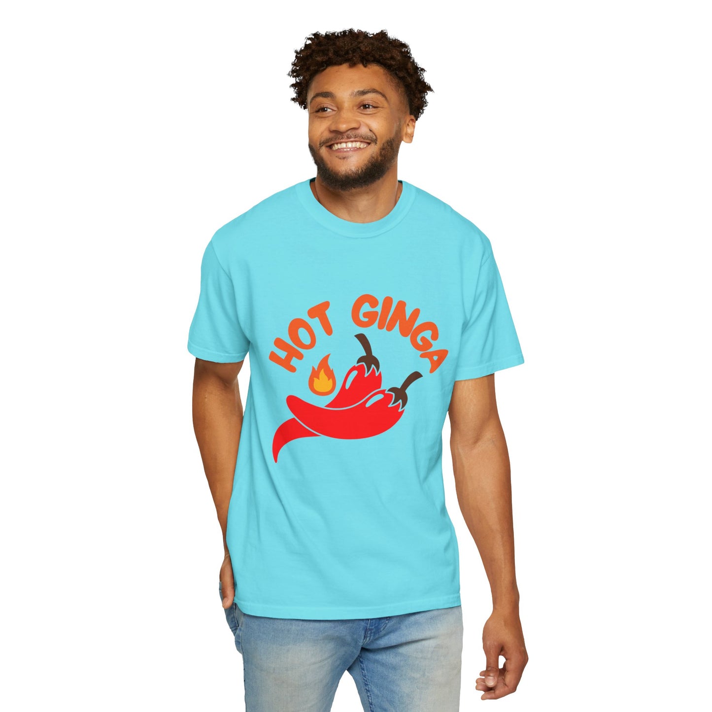Spicy Chili T-Shirt, Hot Ginga Tee, Casual Summer Top, Gift for Spice Lovers, Unisex Graphic Shirt, Trendy Streetwear