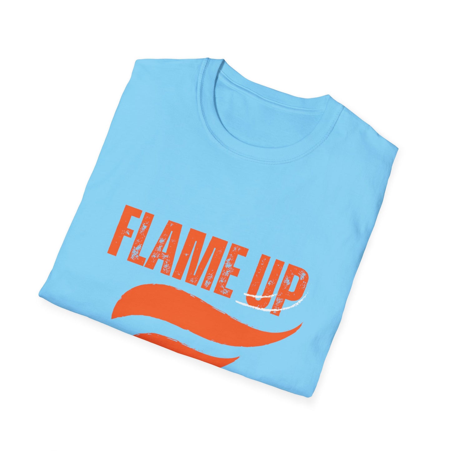 Flame Up Unisex Softstyle T-Shirt - Motivational Graphic Tee, Casual Wear, Workout Apparel, Gift for Fitness Enthusiasts, Bold [...]
