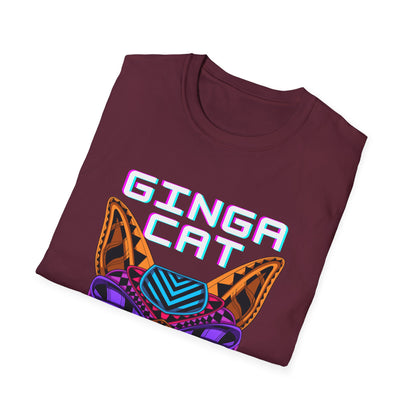Vibrant Ginga Cat T-Shirt | Unisex Tee, Cat Lover Gift, Colorful Graphic Tee, Fun Fashion, Unique Casual Wear