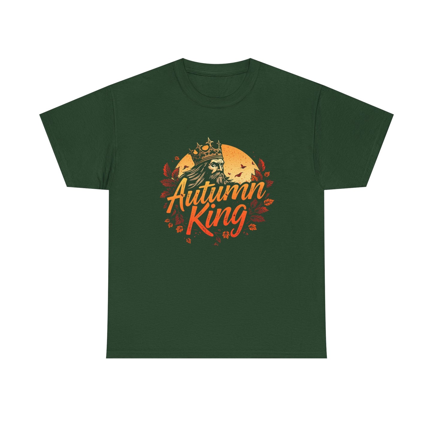 Autumn King Tee, Fall T-Shirt for Men and Women, Cozy Autumn Shirt, Seasonal Gift, Harvest Celebration Apparel