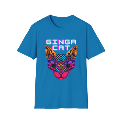 Vibrant Ginga Cat T-Shirt | Unisex Tee, Cat Lover Gift, Colorful Graphic Tee, Fun Fashion, Unique Casual Wear