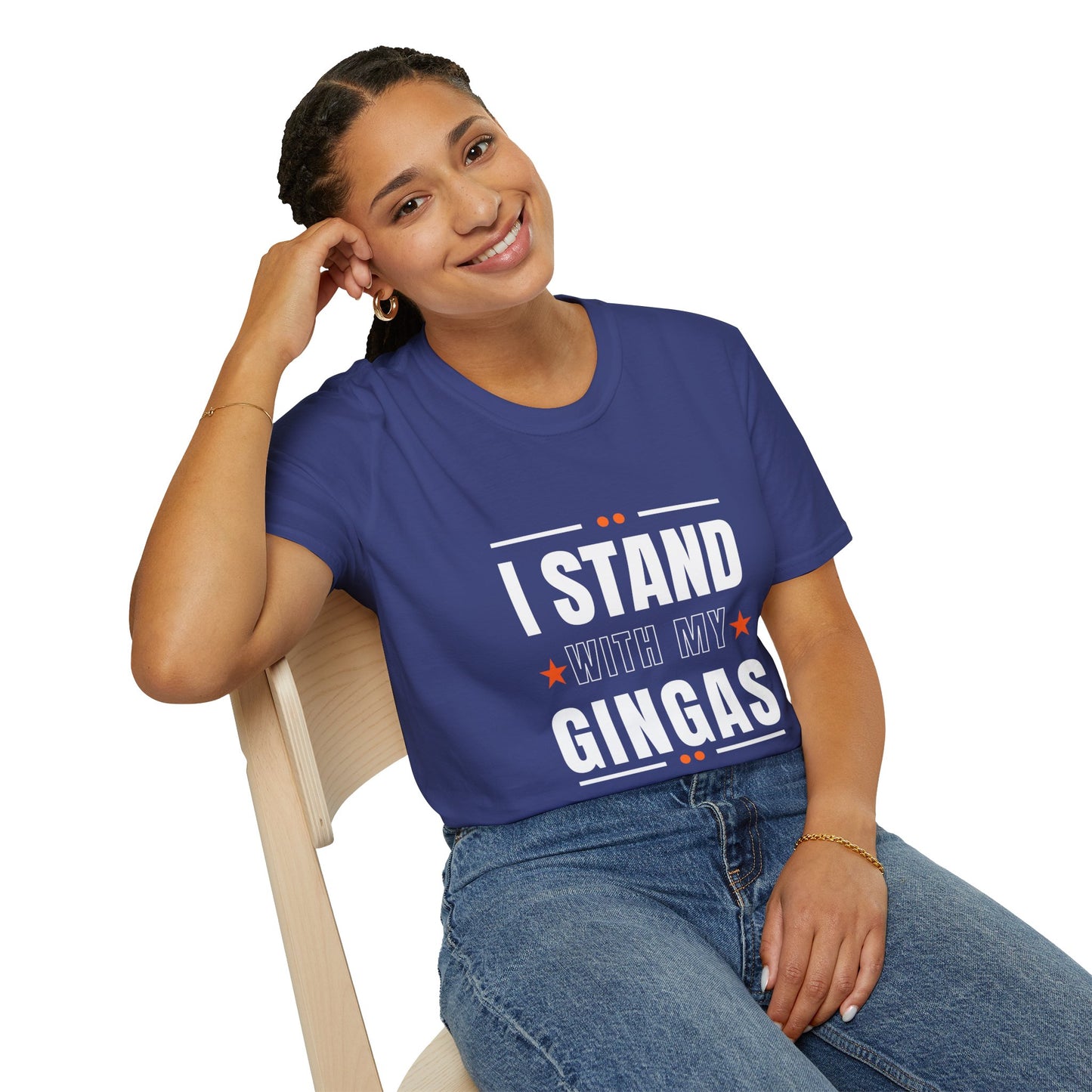 I Stand With My Gingas Unisex Softstyle T-Shirt | Bold Statement Tee, Casual Wear, Gift for Friends, Empowerment Apparel, Social [...]