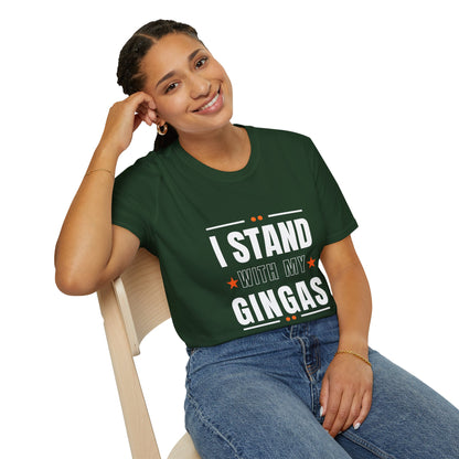 I Stand With My Gingas Unisex Softstyle T-Shirt | Bold Statement Tee, Casual Wear, Gift for Friends, Empowerment Apparel, Social [...]