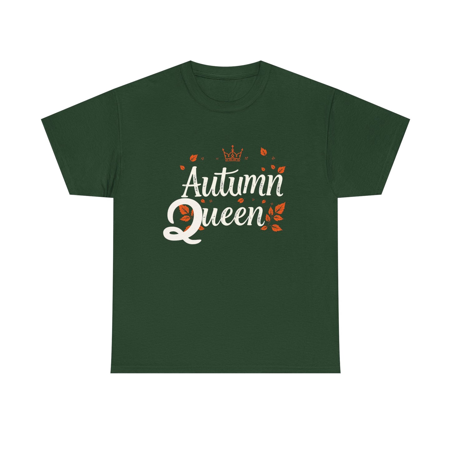 Autumn Queen Tee - Unisex Heavy Cotton T-Shirt, Fall Fashion, Seasonal Apparel, Gift for Her, Thanksgiving Style