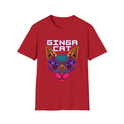 Vibrant Ginga Cat T-Shirt | Unisex Tee, Cat Lover Gift, Colorful Graphic Tee, Fun Fashion, Unique Casual Wear