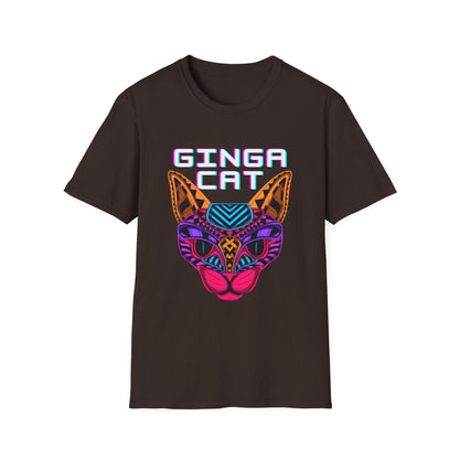 Vibrant Ginga Cat T-Shirt | Unisex Tee, Cat Lover Gift, Colorful Graphic Tee, Fun Fashion, Unique Casual Wear