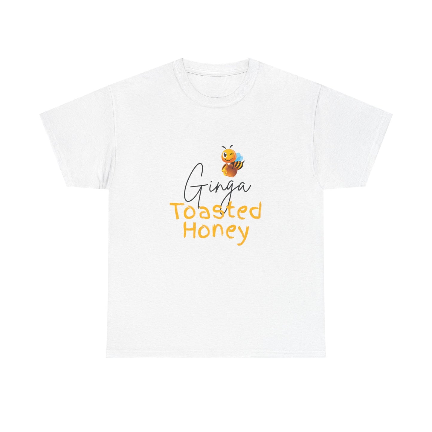 Bee-Themed Unisex Heavy Cotton Tee - Perfect Gift for Honey Lovers, Casual Wear, Eco-Friendly, Birthday, Honey Appreciation