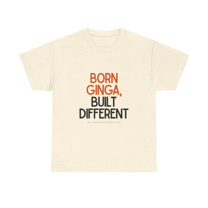 Born Ginga Unisex Heavy Cotton Tee - Celebrate Uniqueness, Casual Wear, Gift for Friends, Everyday Comfort, Statement T-Shirt
