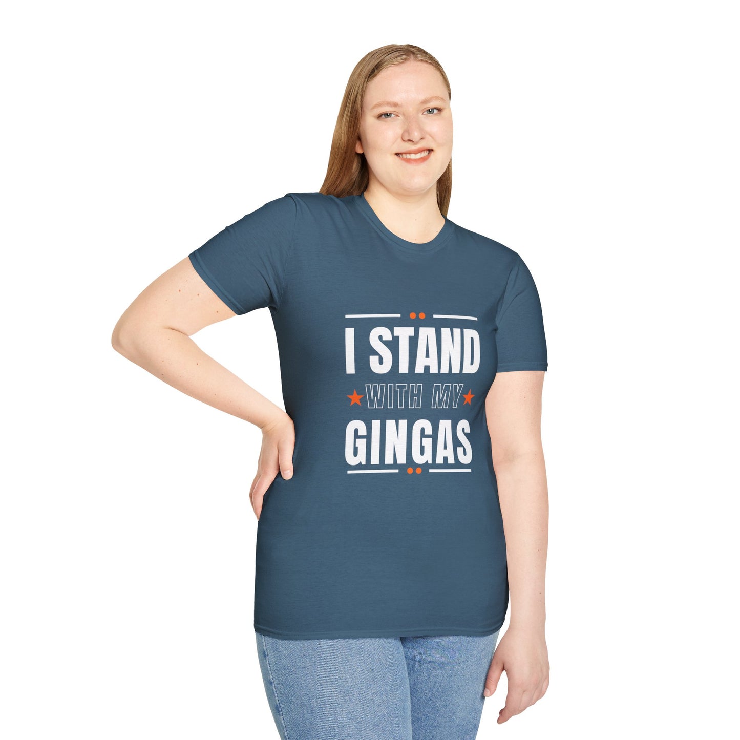 I Stand With My Gingas Unisex Softstyle T-Shirt | Bold Statement Tee, Casual Wear, Gift for Friends, Empowerment Apparel, Social [...]