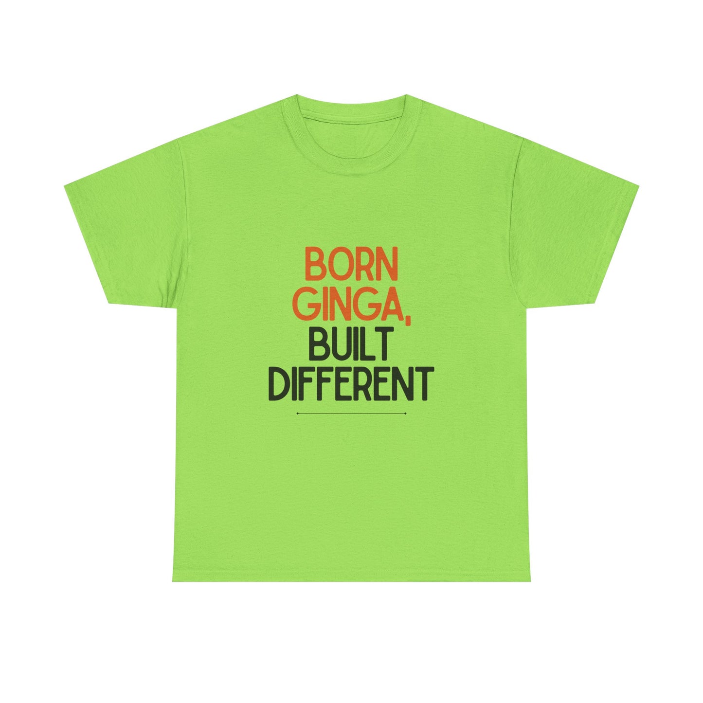 Born Ginga Unisex Heavy Cotton Tee - Celebrate Uniqueness, Casual Wear, Gift for Friends, Everyday Comfort, Statement T-Shirt